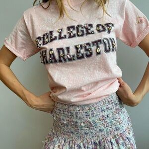 Loveshackfancy College of Charleston Upcycled T Shirt Limited Edition 💕
